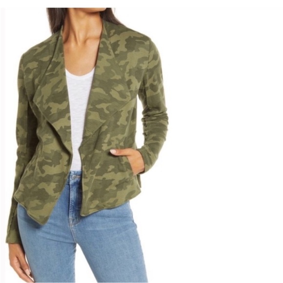 Caslon Jackets & Blazers - Caslon Green Camouflage Jacket